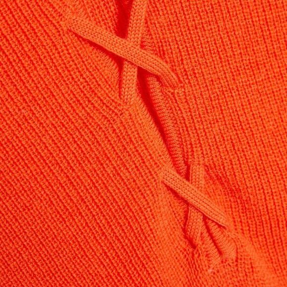 GANNI Wool Pullover Jumper Size XXS Thin Knit Lace Up Front Long Sleeves RRP€144 - Picture 5 of 7